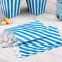 Juego de 25 Bolsas Party Rayas Azul Celeste Juego de 25 Bolsas Party Rayas Azul Celeste