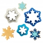 Juego de 3 cortadores de galletas copo de nieve Juego de 3 cortadores de galletas copo de nieve