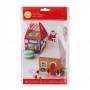 Juego de 4 Cajas para Dulces Mini Casa Navidad Juego de 4 Cajas para Dulces Mini Casa Navidad