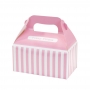 Juego de 4 cajas para dulces rosa y blanco Juego de 4 cajas para dulces rosa y blanco