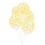 Juego de 5 globos Confeti Amarillo