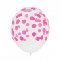 Juego de 5 globos Confeti Fucsia