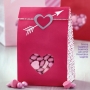 Juego de 6 Bolsas para Dulces con Pegatinas Corazón Juego de 6 Bolsas para Dulces con Pegatinas Corazón