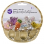 Juego de 6 mini cortadores cesta de pascua Juego de 6 mini cortadores cesta de pascua