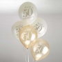 juego de 8 globos 50 aniversario