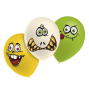 Juego de 8 Globos con pegatinas Monsters