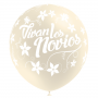 Juego de 8 Globos Marfil Vivan los Novios Juego de 8 Globos Marfil Vivan los Novios