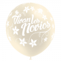 Juego de 8 Globos Marfil Vivan los Novios