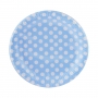 Juego de 8 Platos Azules con Lunares Blancos 23 cm - My Karamelli Juego de 8 Platos Azules con Lunares Blancos 23 cm - My Karamelli
