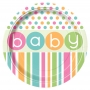 Juego de 8 Platos Baby Colores Pastel 22 cm Juego de 8 Platos Baby Colores Pastel 22 cm