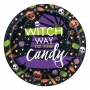 Juego de 8 Platos Esqueleto Halloween 17 cm Juego de 8 Platos Esqueleto Halloween 17 cm