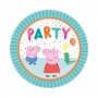 Juego de 8 Platos Peppa Pig Cumpleaños 23 cm Juego de 8 Platos Peppa Pig Cumpleaños 23 cm