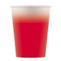 Juego de 8 vasos de papel rojo rosado de 200 ml Juego de 8 vasos de papel rojo rosado de 200 ml