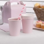 Juego de 8 Vasos Rosa Pastel con Lunares Juego de 8 Vasos Rosa Pastel con Lunares