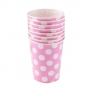 Juego de 8 Vasos Rosas con Lunares Blancos - My Karamelli Juego de 8 Vasos Rosas con Lunares Blancos - My Karamelli