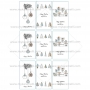 Juego de 9 impresiones de 9x5 cm en papel comestible Navidad Rectangular D Juego de 9 impresiones de 9x5 cm en papel comestible Navidad Rectangular D