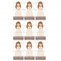 Juego de 9 Impresiones en Papel de Azúcar Comunión Niña Modelo K Rectangular Juego de 9 Impresiones en Papel de Azúcar Comunión Niña Modelo K Rectangular