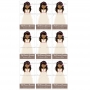 Juego de 9 Impresiones en Papel de Azúcar Comunión Niña Modelo L Rectangular Juego de 9 Impresiones en Papel de Azúcar Comunión Niña Modelo L Rectangular
