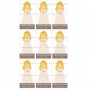 Juego de 9 Impresiones en Papel de Azúcar Comunión Niña Modelo J Rectangular Juego de 9 Impresiones en Papel de Azúcar Comunión Niña Modelo J Rectangular