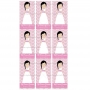 Juego de 9 Impresiones en Papel de Azúcar Comunión Niña Modelo M Rectangular  Juego de 9 Impresiones en Papel de Azúcar Comunión Niña Modelo M Rectangular