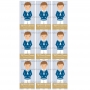 Juego de 9 Impresiones en Papel de Azúcar Comunión Niño Modelo C Rectangular Juego de 9 Impresiones en Papel de Azúcar Comunión Niño Modelo C Rectangular