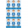 Juego de 9 Impresiones en Papel de Azúcar Comunión Niño Modelo G Rectangular Juego de 9 Impresiones en Papel de Azúcar Comunión Niño Modelo G Rectangular