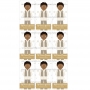 Juego de 9 Impresiones en Papel de Azúcar Comunión Niño Modelo P Rectangular Juego de 9 Impresiones en Papel de Azúcar Comunión Niño Modelo P Rectangular