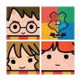 Juego de 16 Servilletas Personajes Harry Potter 17 cm Juego de 16 Servilletas Personajes Harry Potter 17 cm