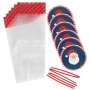 Kit de 6 Bolsas para Galletas Santa Claus Kit de 6 Bolsas para Galletas Santa Claus