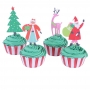 Kit Decoración de Cupcakes Taller de Santa Claus Kit Decoración de Cupcakes Taller de Santa Claus