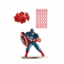 Kit para Decorar Tartas Capitán América de Los Vengadores Kit para Decorar Tartas Capitán América de Los Vengadores