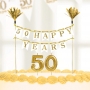 Kit para Tartas 50 Aniversario Gold Sparkling