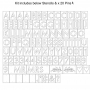 Kit Stencil con letras, figuras, símbolos y números Kit Stencil con letras, figuras, símbolos y números