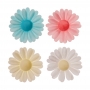 Set de 150 Flores de Oblea Margaritas 4,5 cm Set de 150 Flores de Oblea Margaritas 4,5 cm
