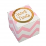 Mini Cajitas para Dulces Chevron Blancas y Rosas Mini Cajitas para Dulces Chevron Blancas y Rosas