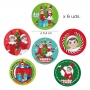 Discos Comestibles Navidad Elfos 6 ud Discos Comestibles Navidad Elfos 6 ud