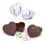 Molde de policarbonato para hacer corazones de chocolate de 9 cm Molde de policarbonato para hacer corazones de chocolate de 9 cm