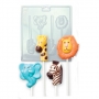 Molde para chocolate diversión con animales Molde para chocolate diversión con animales
