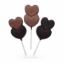 Molde para piruletas de chocolate corazones
