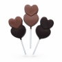 Molde para piruletas de chocolate corazones Molde para piruletas de chocolate corazones