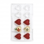Molde policarbonato para chocolate corazones Molde policarbonato para chocolate corazones