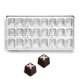 Molde policarbonato para chocolate Cuadraditos Molde policarbonato para chocolate Cuadraditos