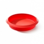 Molde redondo de silicona rojo 24cm