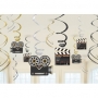 Pack de 12 decoraciones colgantes Hollywood Pack de 12 decoraciones colgantes Hollywood