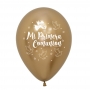 Pack de 12 Globos Reflex Dorado Comunión 30 cm Pack de 12 Globos Reflex Dorado Comunión 30 cm