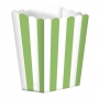 Pack de 5 cajitas para palomitas Verde y Blanco Pack de 5 cajitas para palomitas Verde y Blanco