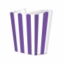 Pack de 5 cajitas para palomitas violetas y blancas Pack de 5 cajitas para palomitas violetas y blancas