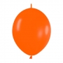 Pack de 50 Globos Link O Loon Naranjas 12 cm