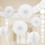 Pack de 9 decoraciones colgantes Damasco Blanco Pack de 9 decoraciones colgantes Damasco Blanco