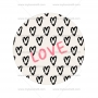 Papel de oblea San Valentín Modelo F 15 cm Papel de oblea San Valentín Modelo F 15 cm